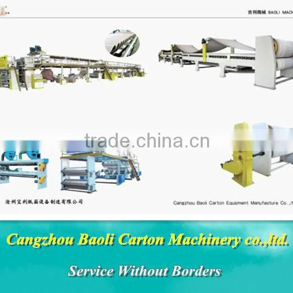 CE Corrugated Cardboard 3 Layers Corrugated Cardboard Production Line Price