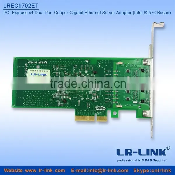 LREC9702ET PCI Express x4 Dual Port Copper Gigabit PCI Express x4 Network Card(Intel 82576 Based) photo-3