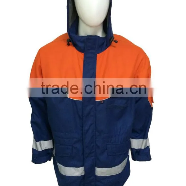 custom 10000mm waterproof police raincoat with 3M reflective stripe