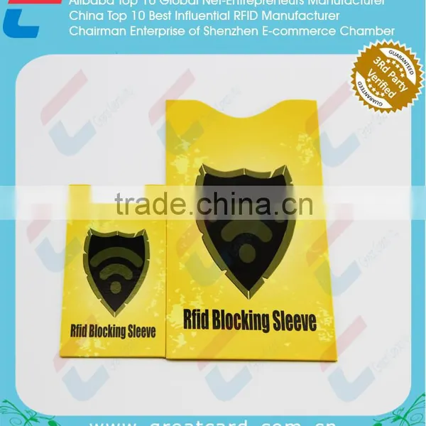 Customized RFID Passport Blocking Sleeve / PVC Card Sleeves photo-2