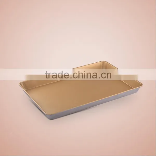8936 BAKEST New Rectangular Flat Golden Non-stick Aluminum Alloy Deep Baking Pan/high Quality Baking Tray photo-4