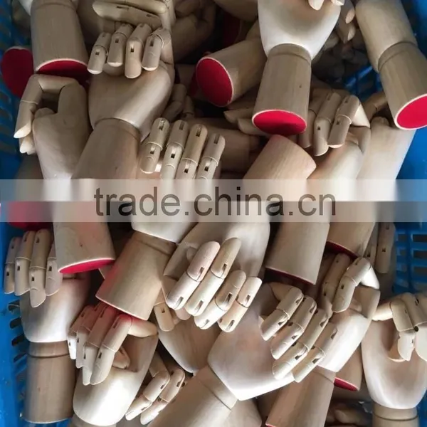 8" Kids Wooden Hand Mannequin Hand Drawing Hand Display Hand photo-5