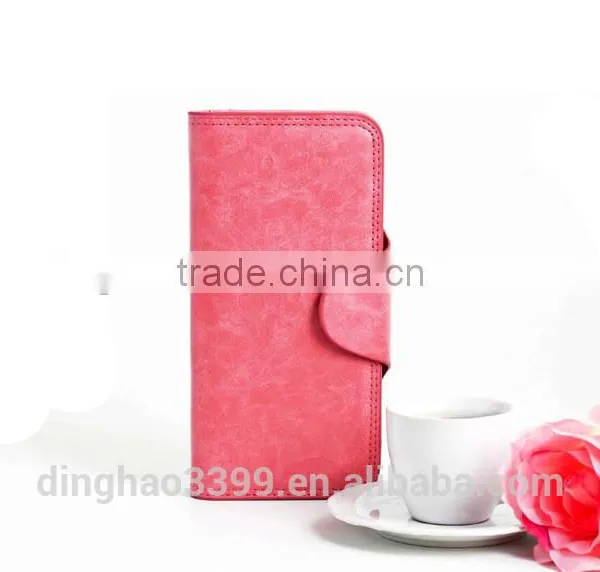 2016 Simple Design Wallet Lady Leather Card Holder Long Dull Polish Clutch Wallet