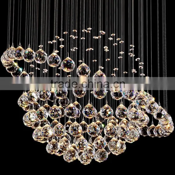 K9 Crystal Drop Rope Chandelier High Ceiling Pendant Lights 92039 photo-3