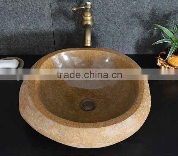 Natural Hotel Bathroom Cobblestone Vanity Tops photo-3