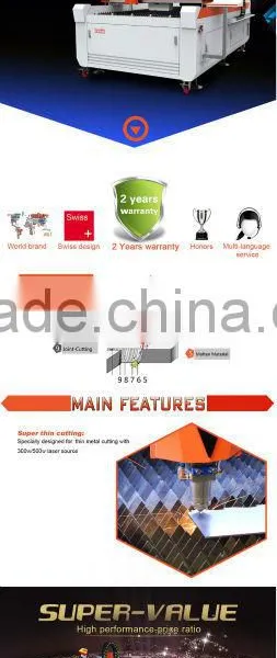 300w 3mm Metal Laser Cutting Machine With Bed photo-5