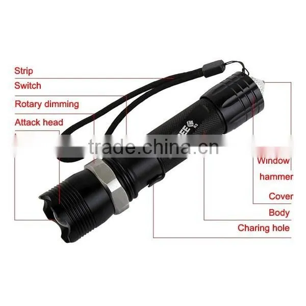 New Multi Function 5w Q5 Police Torch With Window Breaker ACK-1174 photo-3