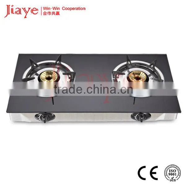 Brass Burner Table Gas Hob 7mm Tempered Glass Gas Hob