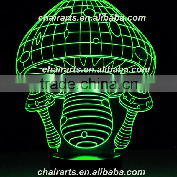 New Remote Control 3d Led Illusion Lamp photo-2