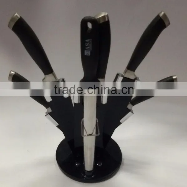 Kitchen Knife Set of High-grade Steel Cutter Knife Head Handle Gift Set Six Piece Acrylic Knife photo-2