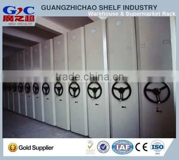Manual Mobile Filing Cabinet Metal Book Shelving System photo-2