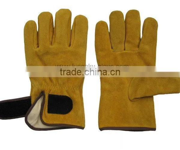 Cow Split Leather Winter Glove