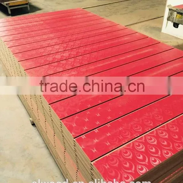 New Design Melamine Slotted MDF Board /slotwall MDF photo-3
