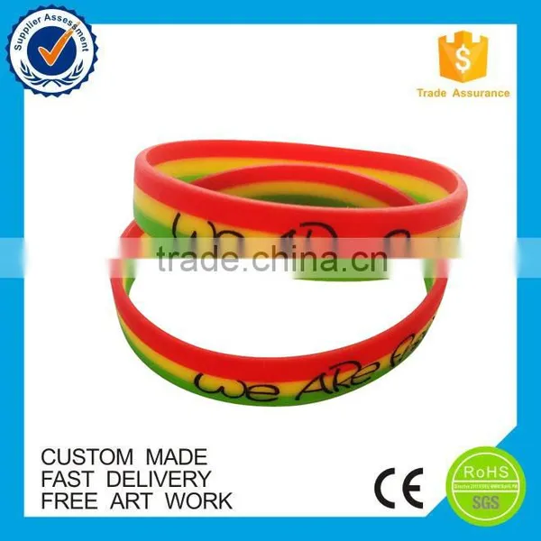 Customized Cheap Logo Wholesale Free Silicone Bracelet photo-5