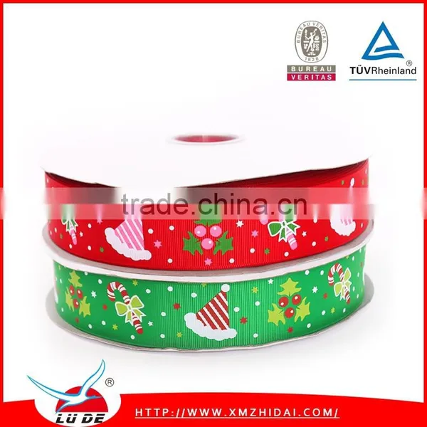 Christmas Series Grosgrain Ribbon Diy Printed Ribbon for Sales photo-6