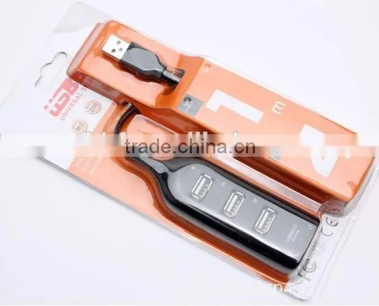 High Speed 4 Port Mini USB 2.0 HUB Adapter For Laptop PC 480Mbps photo-4