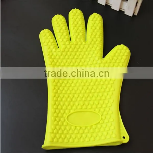 Heat Resistant Oven Mitts Pot Holders Silicone Cooking BBQ Grill Gloves / Silicone Oven Mitts for Oven Cooking photo-6