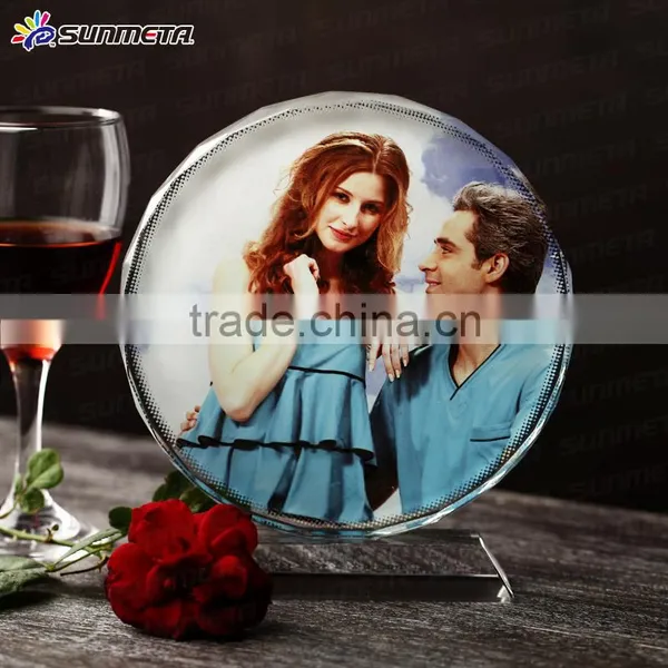 Wholesale Sublimation Crystal Wedding Decoration Gift Showpieces For Wedding Pictures photo-6
