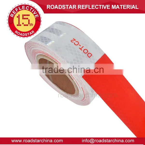 DOT Red& White Reflective Tape for Truck photo-4