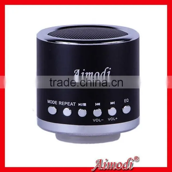 Super Bass Round Card Speaker Support FM Radio and MP3 Player photo-2