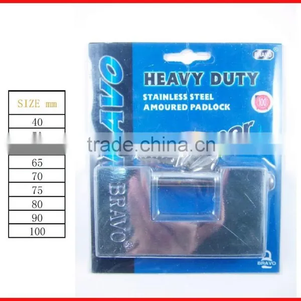 HEAVY DUTY STAINLESS STEEL PADLOCK FACTORY YIWU