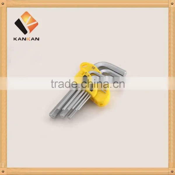 9Pcs Standard Length Hex Key Set / Allen Key Set