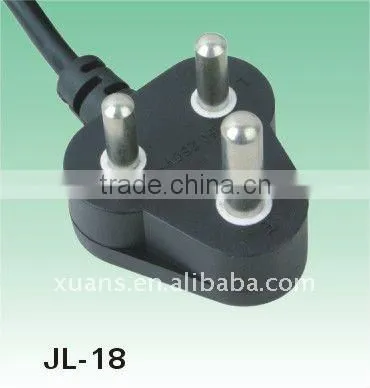 S.Africa 3 Pin Power Plug JL-18