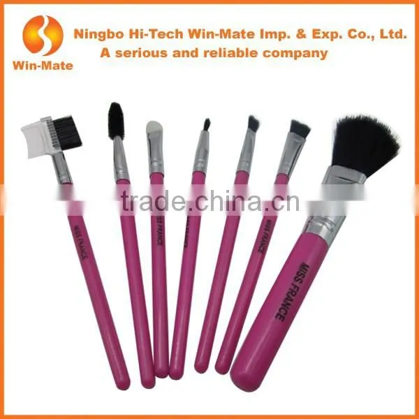 For Girls Cosmestic 7PCS Pink Makeup Brushes With Bag photo-2