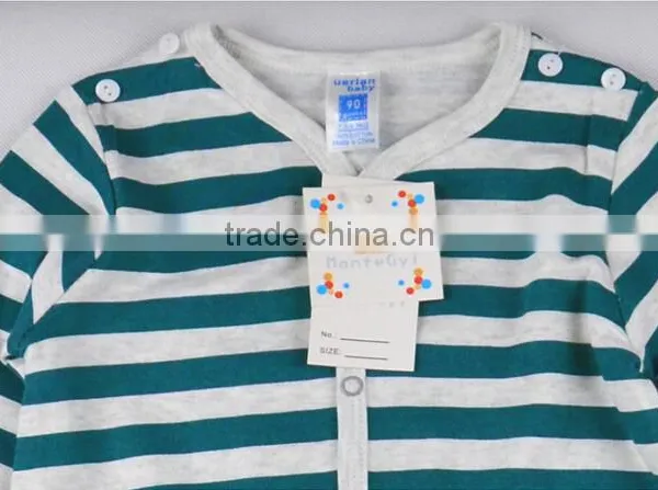 High Quality Lovely Newborn Infant Long Sleeve Wholesale Baby Snap Crotch Bodysuit Baby Clothes photo-2
