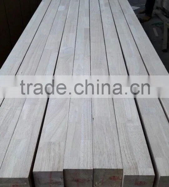 Rubber Wood Finger Joint Panel for Stairs Treads/rubber Squares for Window Scantlings photo-6