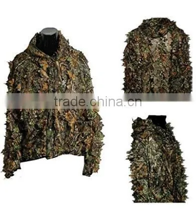 Woodland Camo Ghillie Suit 3D Camouflage Jungle Hunting Clothing Set photo-2