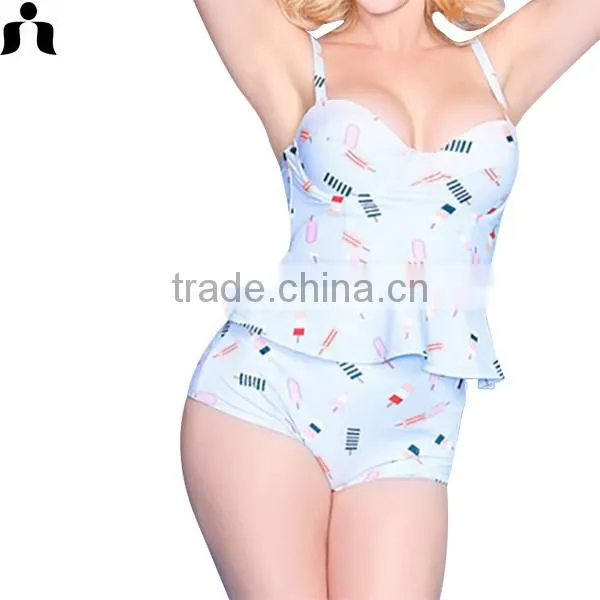 2017 XXX Hot Sex High Waist Beautiful Girl Swimwear photo-3