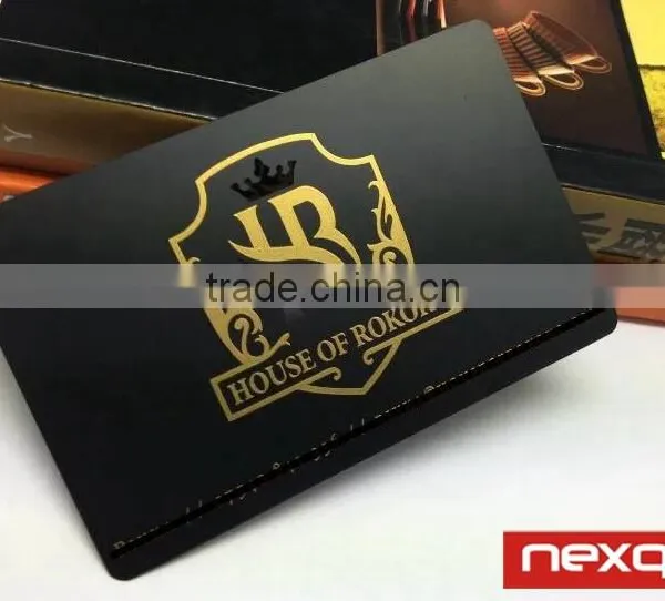 Black Metal Business Card With Custom Design photo-4