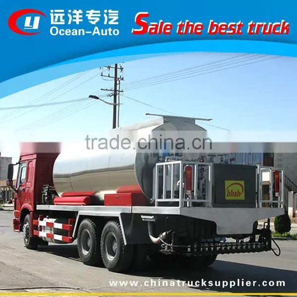 6x4 Sinotruck HOWO 8-10cbm Asphalt Spray Truck Bitumen Tanker Truck photo-3