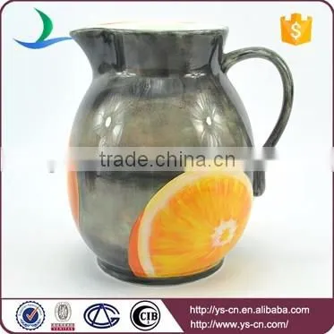 Differnt Fruit Design Decal Ceramic Water Pot Wholesale photo-3