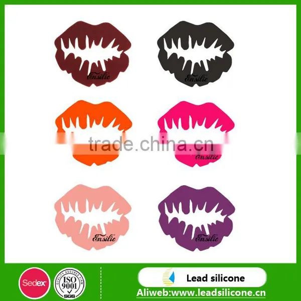 Sexy Lip Shape Silicone Wine Glass Marker Silicone Wine Glass Marker Silicone Drink Marker photo-2