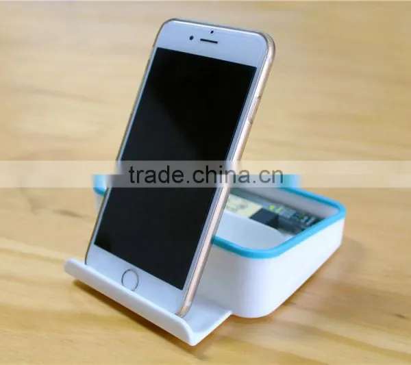 Fashion Creative Desktop Storage Bracket Lazy Office Flat Panel Multifunction Phone Holder Portable Universal Mobile Phone Stand photo-4