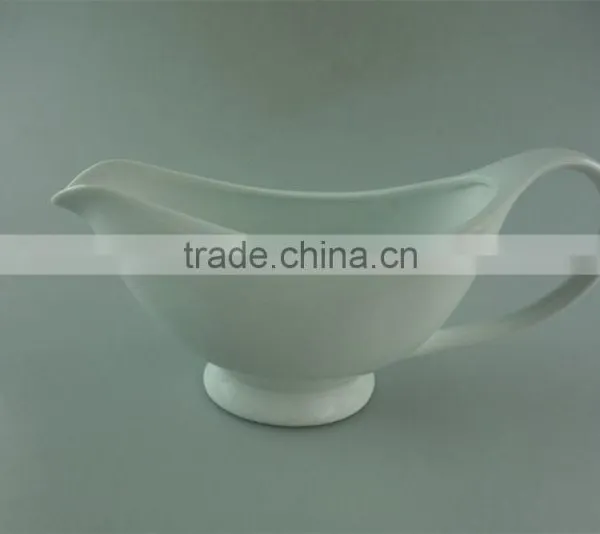 Ceramic Dinnerware Type Gravy Boat,cheap Ceramic Gravy Boat,plain White Ceramic Gravy Boat photo-1