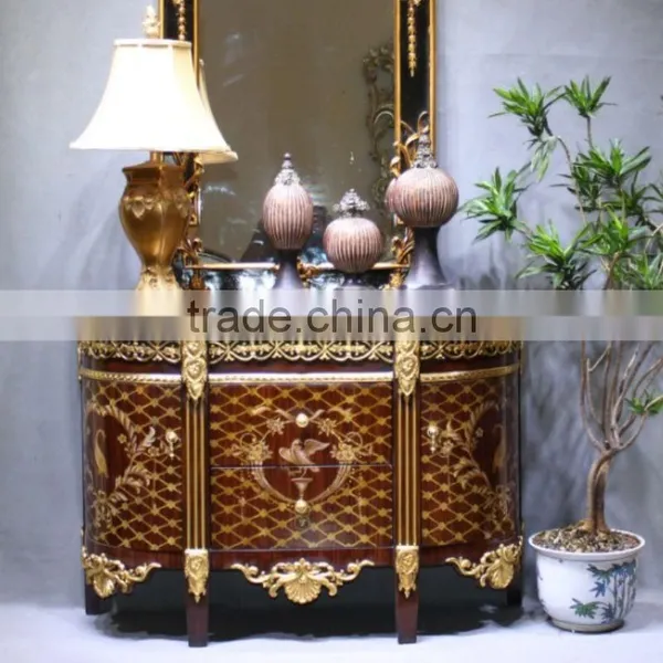 Interior Solid Wood Decorative Vanity Cabinet photo-4