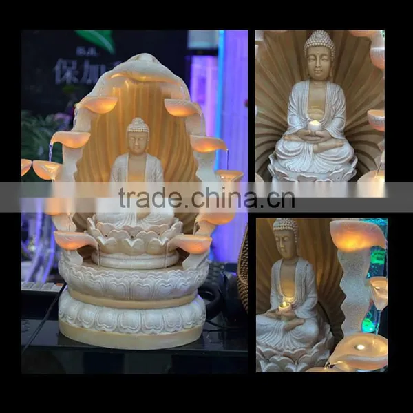 Polyresin Religion Buddha Water Fountain photo-2