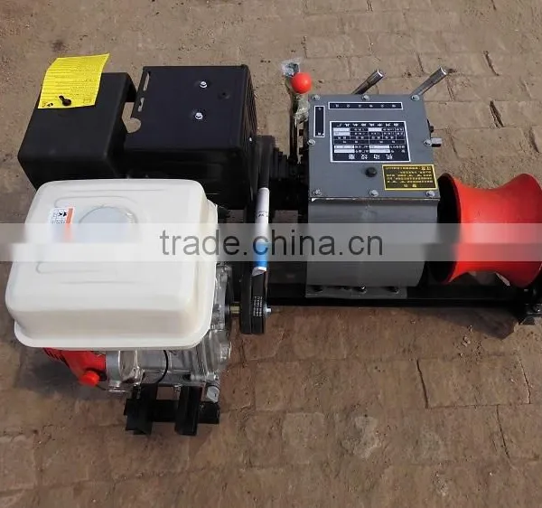 Cable Winding Winch With Gasoline Engine 3T / 5T/8T, Hot Selling Cable Winch China, photo-3