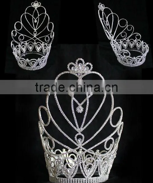 Hot Selling Bridal Jewelry Pageant Rhinestone Fashion Big Crown photo-2