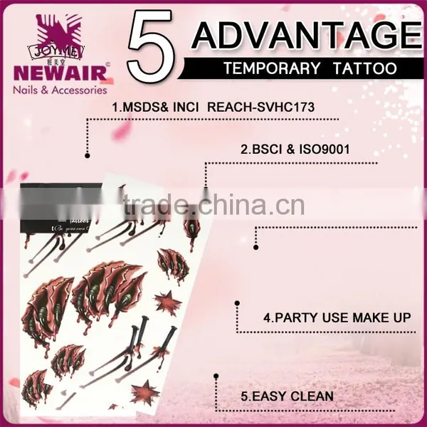 OEM Designs Printed Non-toxic Customized Temporary Tattoo Sticker photo-4