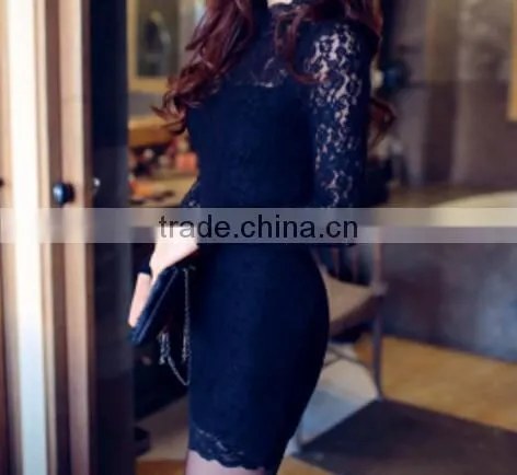 Latest Skirt Design Picture Embroidered Elegant Women Straight Skirt photo-3