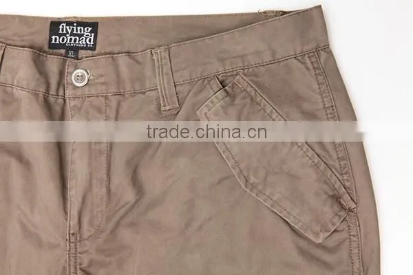 Fashion Style 100% Cotton Multi Pockets Women Trousers photo-4