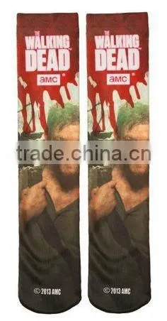 All Over Photo Printing Sublimation Wholesale Custom Print Socks photo-3