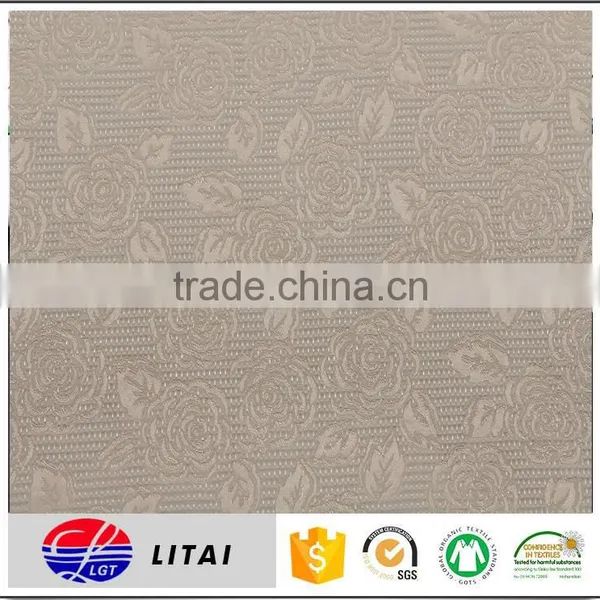 Poly Rayon Spansex Rose Woven Jacquard photo-2