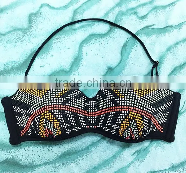 Classic Style Youg Girls Swimear Iron Bead Design Sexi Hot Girl Bikini photo-2