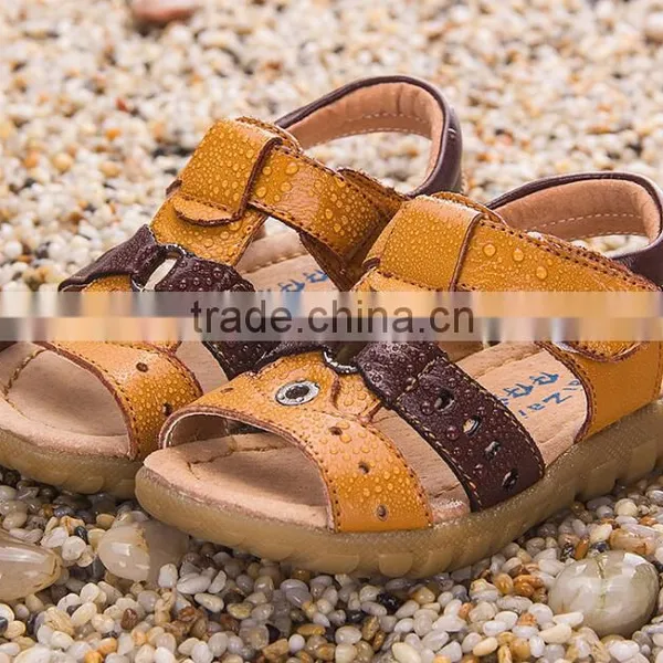 Zm35582a Summer Kids Sport Shoes New Designs Leather Flat Sandals photo-5