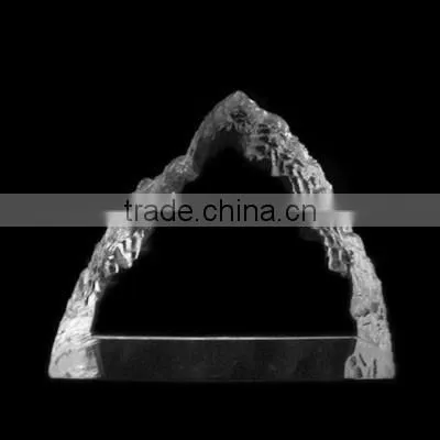 Optic Crystal Glass Fan Shaped Iceberg , Sector Iceberg For Souvenirs Office Decoration JKC-0075 photo-6